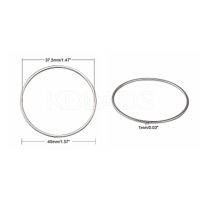 Tarnish Resistant 304 Stainless Steel Linking Ring LS-X-STAS-T047-15C-1
