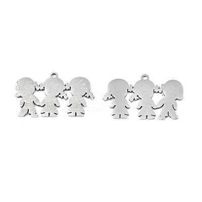 Non-Tarnish 201 Stainless Steel Pendants STAS-N091-152P-1