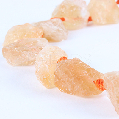 Natural Gemstone Rough Nuggets Bead Strands G-E240-02A-1