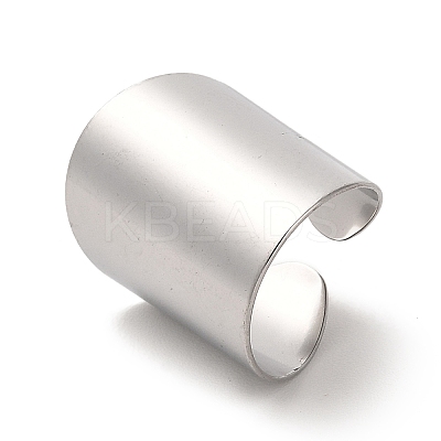 Non-Tarnish 304 Stainless Steel Open Cuff Ring RJEW-Z015-02P-1