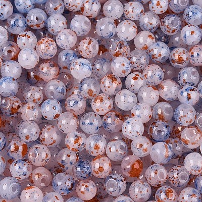 Baking Paint Glass Beads DGLA-T005-01A-12-1
