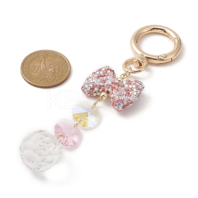 Glass Teardrop Pendants Decoration HJEW-JM01118-1