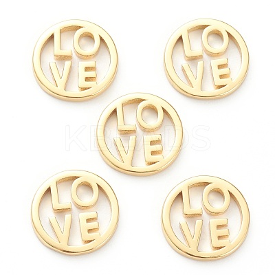 Brass Filigree Joiners Links KK-P200-03G-1