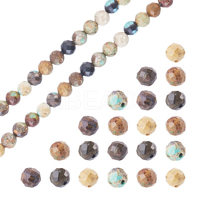 1 Strand Natural HuBei Turquoise Beads Strands G-TA0003-45-1