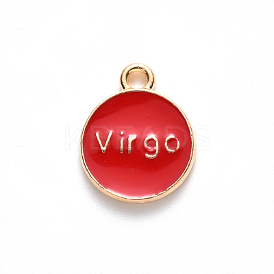 Alloy Enamel Pendants ENAM-S124-01B-07B-1