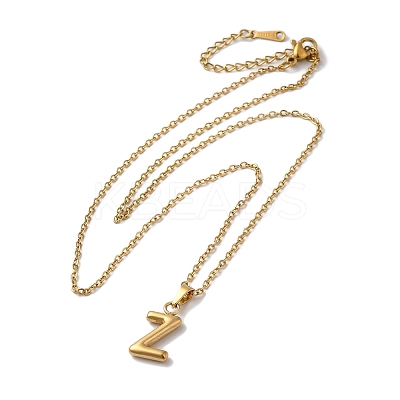 PVD Vacuum Plating 201 Stainless Steel Necklaces NJEW-H033-01G-Z-1
