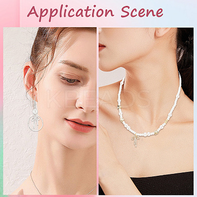 8 Pairs Brass Micro Pave Clear Cubic Zirconia Pendants KK-SC0006-23-1