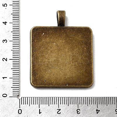 Vintage Tibetan Style Alloy Pendant Cabochon Settings X-TIBEP-M018-98AB-NF-1