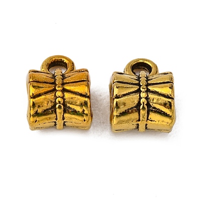 Tibetan Style Alloy Tube Bails TIBEP-S293-073AG-RS-1