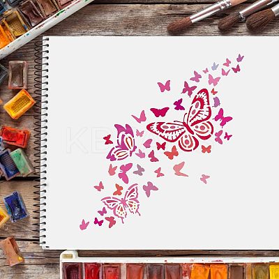 Plastic Reusable Drawing Painting Stencils Templates DIY-WH0172-366-1