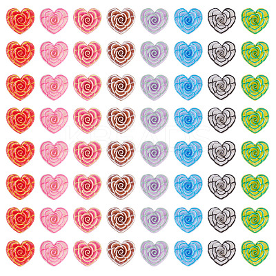 Printed Opaque Resin Cabochons CRES-TA0001-72B-1