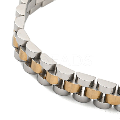Ion Plating(IP) 304 Stainless Steel Thick Link Chain Bracelet BJEW-G649-10B-C-1