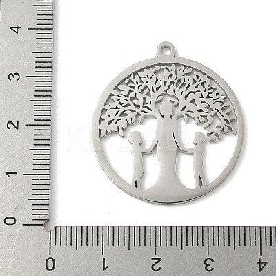 304 Stainless Steel Pendants STAS-V016-06P-1