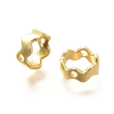 Rack Plating Brass Bead Frame KK-M309-35A-G-1