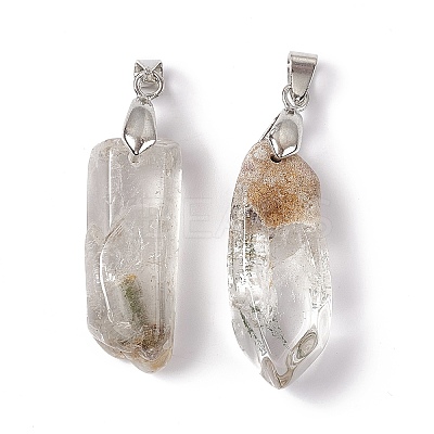 Natural Lodolite Quartz Pendants LS-G-H259-07P-03-1