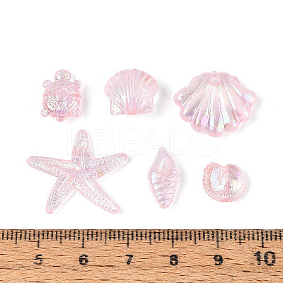 Ocean Theme Transparent Acrylic Beads TACR-T028-69-01E-1