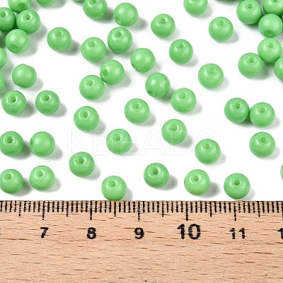Opaque Baking Paint Glass Beads DGLA-T004-02P-1