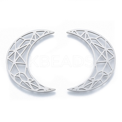 Non-Tarnish 201 Stainless Steel Filigree Joiners Links STAS-N090-LA961-1-1