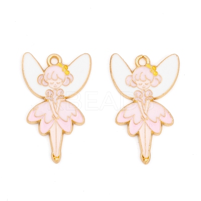 Rack Plating Alloy Enamel Pendants FIND-A040-08A-01G-1