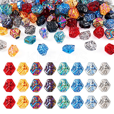 Electroplate Glass Beads Strands EGLA-TA0001-91A-1