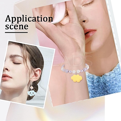 30Pcs Opaque Resin Pendants RESI-YW0005-31-1