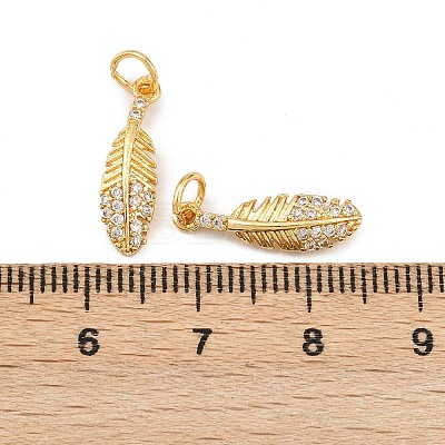 Brass Micro Pave Cubic Zirconia Pendants LS-KK-H093-01G-1