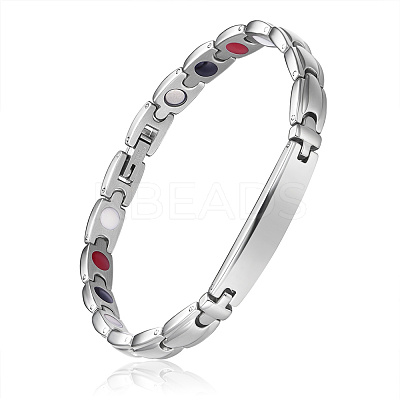 304 Stainless Steel Panther Chain Watch Band Bracelets JB668A-1