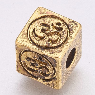 Brass Beads KK-K228-07AG-1