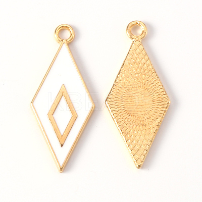 Alloy Enamel Pendants ENAM-N054-34A-RS-1