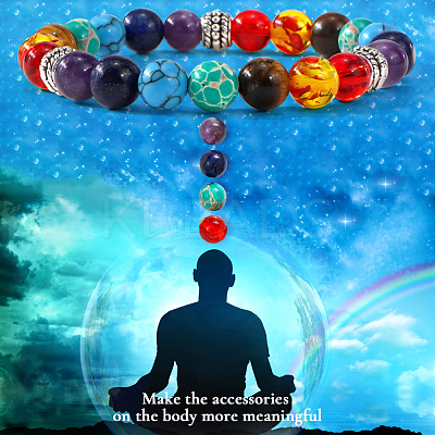 Bohemian Chakra Glass with Resin CB9860-1