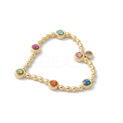 304 Stainless Steel Rhinestone Pendants STAS-Z122-54G-02-1