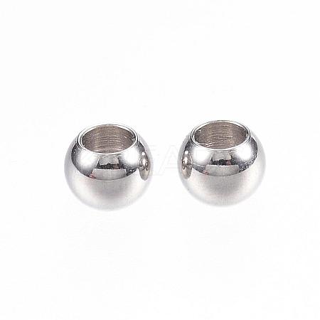 Tarnish Resistant 304 Stainless Steel Beads STAS-D448-070P-1