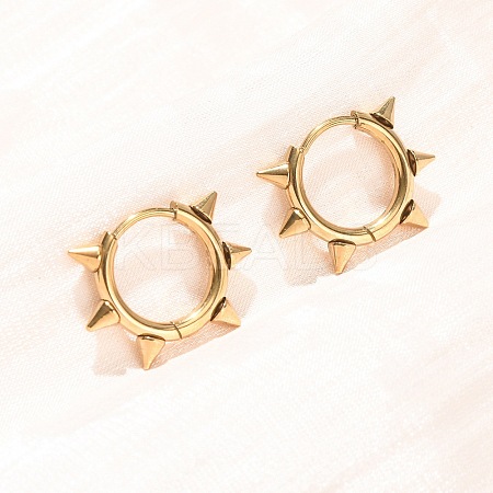 201 Stainless Steel Hoop Earrings for Women SA-CBA8B85-15G-1