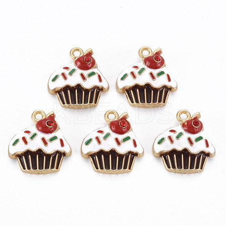 Rack Plating Alloy Enamel Pendants ENAM-S126-051-NR-1