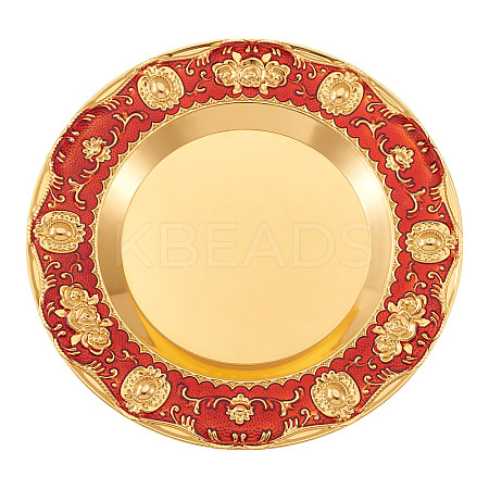 1Pc Iron Flat Round Display Panel for Fragrance Activity AJEW-MB0001-13B-1