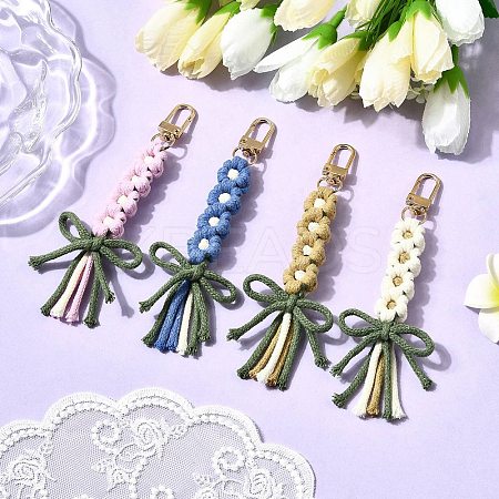 Cotton Pendant Decorations HJEW-TA00396-1