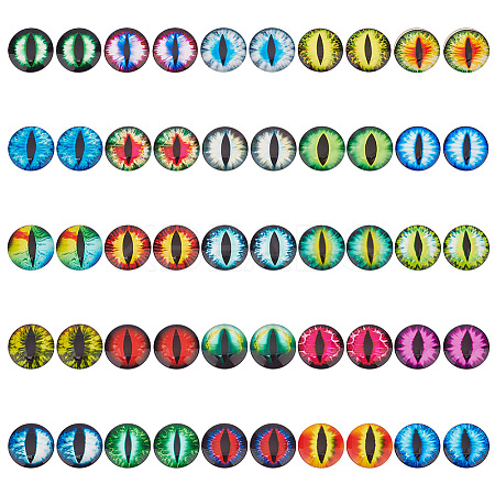 1 Bag Flatback Glass Cabochons GGLA-PH0001-55B-1