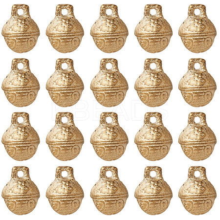 30Pcs Brass Bell Pendants KKB-CN0001-02B-C-1