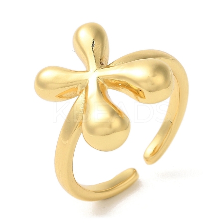 Brass Open Cuff Rings RJEW-U008-06X-G-1