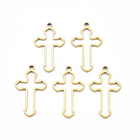 Ion Plating(IP) 201 Stainless Steel Pendants STAS-T063-165G-1
