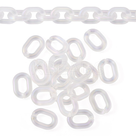 20Pcs Transparent Acrylic Quick Link Connectors OACR-TADJ0001-03B-1
