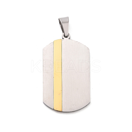 Ion Plating(IP) 304 Stainless Steel Pendants STAS-Z095-03PG-1