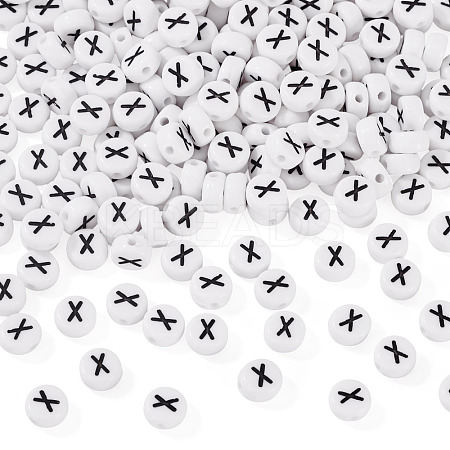 500Pcs Acrylic Beads SACR-TA0001-55X-1