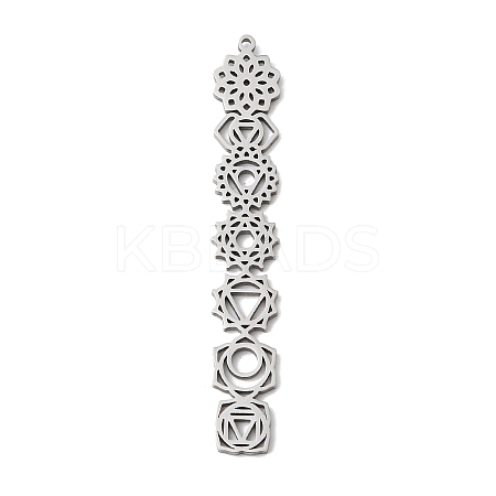 304 Stainless Steel Big Pendants STAS-H247-15P-1