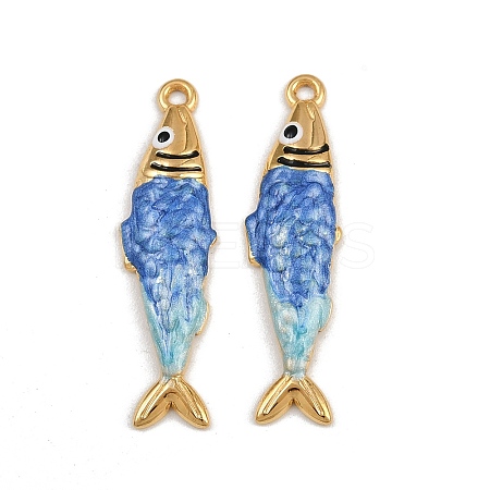 304 Stainless Steel Enamel Pendants STAS-P410-40D-04-1