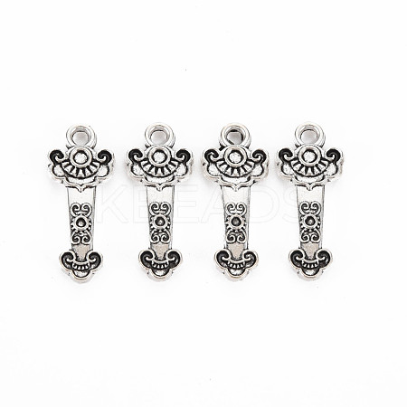 Tibetan Style Alloy Pendants TIBE-S320-190AS-1