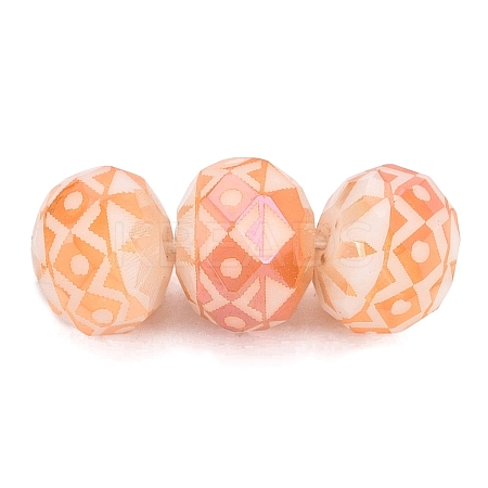Electroplate Glass Beads EGLA-N026-01A-S01-1