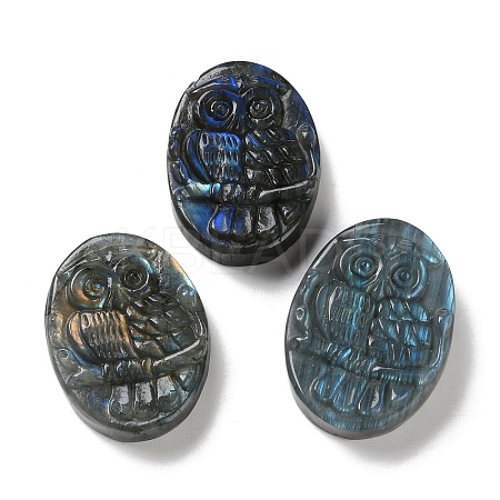 Natural Labradorite Cabochons G-I368-B10-1