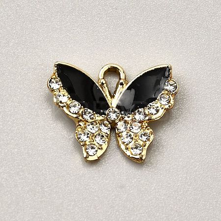 Alloy Black Enamel Pendants FIND-TAC0011-124K-1