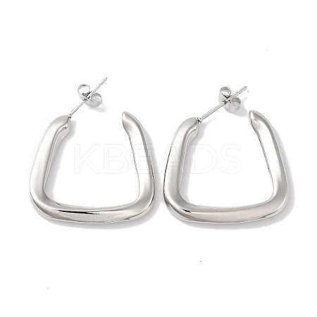 Non-Tarnish Triangle 304 Stainless Steel Stud Earrings for Women EJEW-I303-04P-1